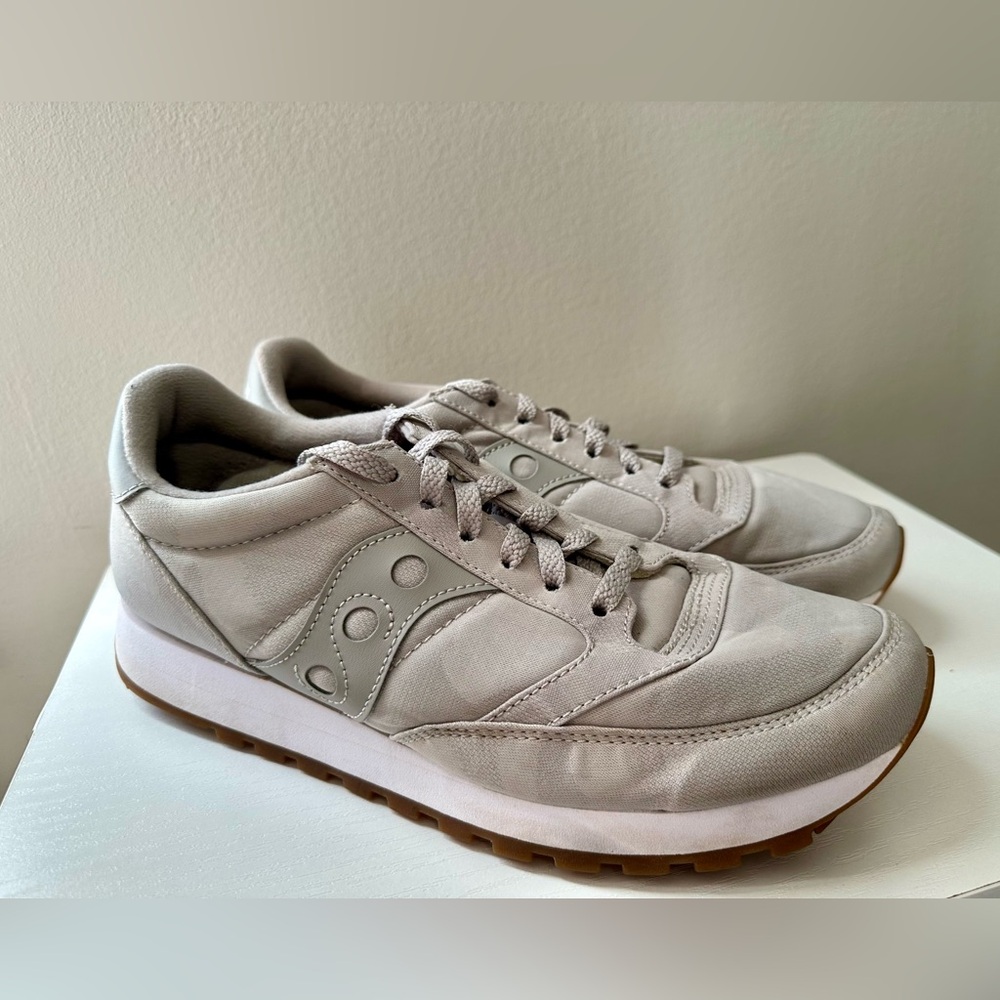 Saucony Jazz Original Men’s Gray Camo Sneakers - Picture 2 of 7